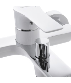 Змішувач для ванни з коротким виливом Mixxus Premium Eva 009 Euro Білий (MI5811)