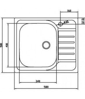 Кухонная мойка Teka Universal 580.500 1B 1D (30000065)