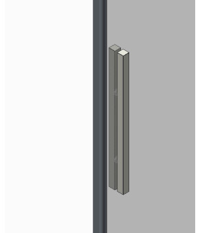 Двери в нишу Koer SR SD05 140x200 см прозрачное стекло Easy Clean, хром (KR5406)