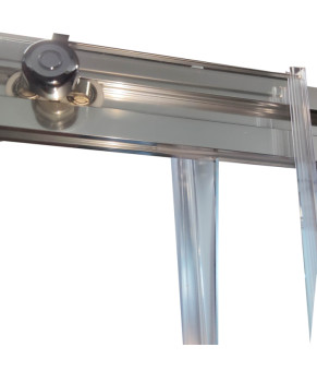Двери в нишу Koer SR SD05 140x200 см прозрачное стекло Easy Clean, хром (KR5406)