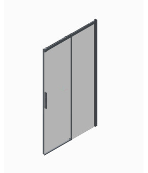 Двери в нишу Koer SR SD05 140x200 см прозрачное стекло Easy Clean, хром (KR5406)