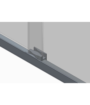 Двери в нишу Koer SR SD03 140x200см прозрачное стекло Easy Clean 8мм, хром (KR5385)