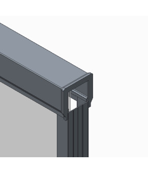 Двери в нишу Koer SR SD03 140x200см прозрачное стекло Easy Clean 8мм, хром (KR5385)