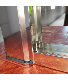 Двери в нишу Koer SR SD03 140x200см прозрачное стекло Easy Clean 8мм, хром (KR5385)