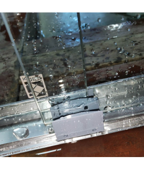 Двери в нишу Koer SR SD03 140x200см прозрачное стекло Easy Clean 8мм, хром (KR5385)