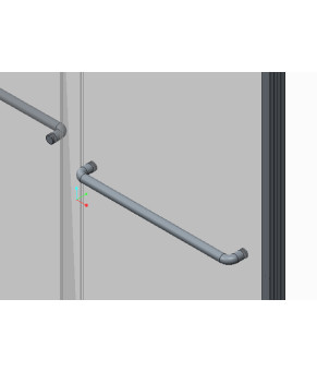 Двери в нишу Koer SR SD03 140x200см прозрачное стекло Easy Clean 8мм, хром (KR5385)