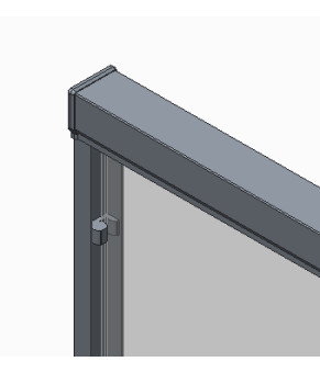 Двери в нишу Koer SR SD03 140x200см прозрачное стекло Easy Clean 8мм, хром (KR5385)