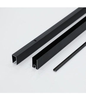 Душова перегородка Mixxus Premium FLAT SP02-100x200-TR Black Walk-In прозоре скло 8мм (MI6856)