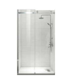 Двері в нішу Koer SR SD01-120x200-TR-01 прозоре скло Easy Clean 8мм, хром (KR5376)