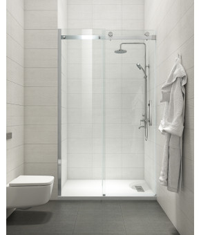 Двері в нішу Koer SR SD01-120x200-TR-01 прозоре скло Easy Clean 8мм, хром (KR5376)