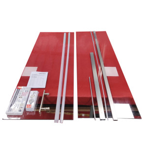 Двері в нішу Koer SR SD01-120x200-TR-01 прозоре скло Easy Clean 8мм, хром (KR5376)