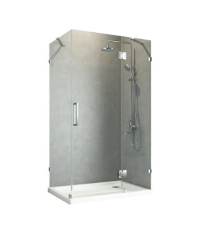 Боковая стенка для душевой кабины Koer SR SW04-90x200-TR-07, прозрачное стекло Easy Clean 10мм, графит (KR5391)