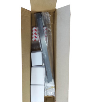 Боковая стенка для душевой кабины Koer SR SW04-90x200-TR-07, прозрачное стекло Easy Clean 10мм, графит (KR5391)