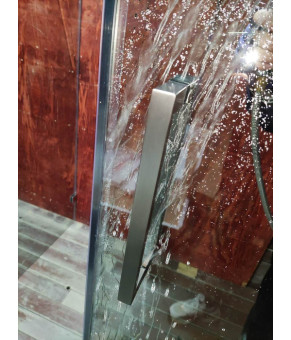 Боковая стенка для душевой кабины Koer SR SW04-90x200-TR-07, прозрачное стекло Easy Clean 10мм, графит (KR5391)