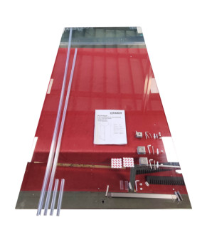 Боковая стенка для душевой кабины Koer SR SW04-90x200-TR-07, прозрачное стекло Easy Clean 10мм, графит (KR5391)