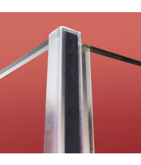 Боковая стенка для душевой кабины Koer SR SW04-90x200-TR-07, прозрачное стекло Easy Clean 10мм, графит (KR5391)