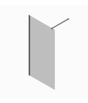 Душова перегородка Koer SR SP01-90x200-TR-01 Walk-In прозоре скло Easy Clean 8мм, хром (KR5392)