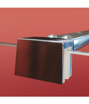 Душова перегородка Koer SR SP01-90x200-TR-01 Walk-In прозоре скло Easy Clean 8мм, хром (KR5392)