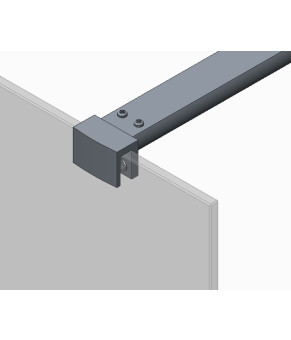 Душова перегородка Koer SR SP01-90x200-TR-01 Walk-In прозоре скло Easy Clean 8мм, хром (KR5392)