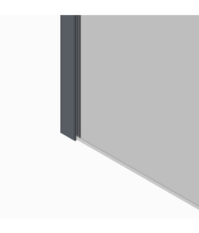 Душова перегородка Koer SR SP01-90x200-TR-01 Walk-In прозоре скло Easy Clean 8мм, хром (KR5392)