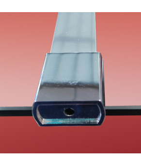 Душова перегородка Koer SR SP01-90x200-TR-01 Walk-In прозоре скло Easy Clean 8мм, хром (KR5392)