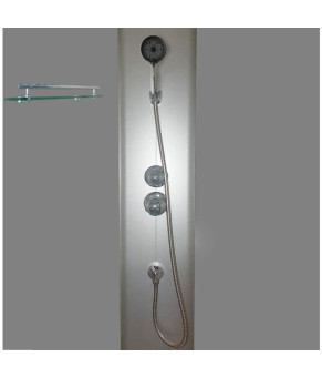 Душевой бокс Mixxus Strong SB01-90x90x215-FB Satin (с высоким поддоном), MI6884