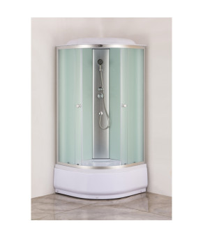 Душевой бокс Mixxus Strong SB01-90x90x215-FB Satin (с высоким поддоном), MI6884