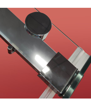 Бічна стінка до кабіни Koer SR SW01-90x200-TR-01 прозоре скло Easy Clean 8мм, хром (KR5381)