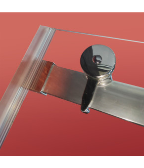 Бічна стінка до кабіни Koer SR SW01-90x200-TR-01 прозоре скло Easy Clean 8мм, хром (KR5381)