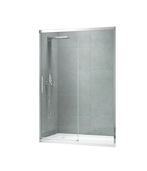 Дверь в нишу Koer SR SD05-120x200-TR-01 прозрачное стекло Easy Clean 6мм, хром (KR5405)