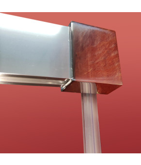 Дверь в нишу Koer SR SD05-120x200-TR-01 прозрачное стекло Easy Clean 6мм, хром (KR5405)