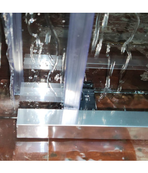 Дверь в нишу Koer SR SD05-120x200-TR-01 прозрачное стекло Easy Clean 6мм, хром (KR5405)