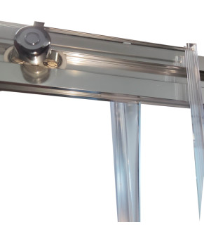 Дверь в нишу Koer SR SD05-120x200-TR-01 прозрачное стекло Easy Clean 6мм, хром (KR5405)