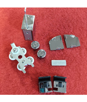 Дверь в нишу Koer SR SD05-120x200-TR-01 прозрачное стекло Easy Clean 6мм, хром (KR5405)