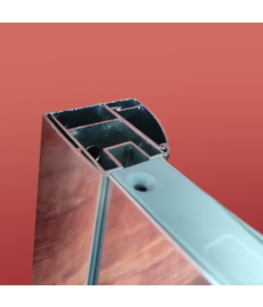 Дверь в нишу Koer SR SD05-120x200-TR-01 прозрачное стекло Easy Clean 6мм, хром (KR5405)