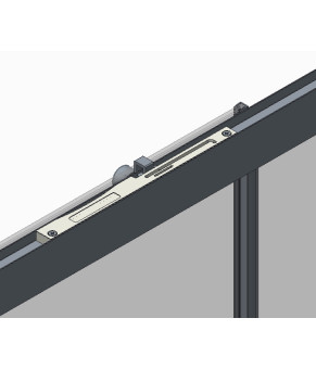 Дверь в нишу Koer SR SD05-120x200-TR-01 прозрачное стекло Easy Clean 6мм, хром (KR5405)