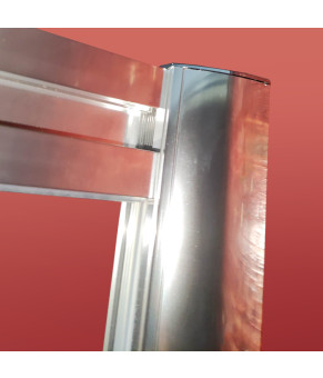 Дверь в нишу Koer SR SD05-120x200-TR-01 прозрачное стекло Easy Clean 6мм, хром (KR5405)