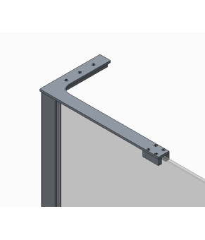 Душевая перегородка Koer SR SP02-100x200-TR-01 Walk-In прозрачное стекло Easy Clean 8мм, хром (KR5395)