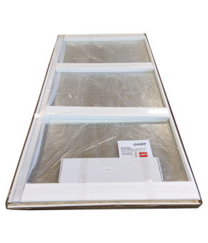 Душевая перегородка Koer SR SP02-100x200-TR-01 Walk-In прозрачное стекло Easy Clean 8мм, хром (KR5395)