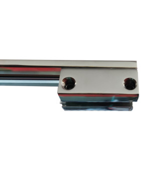 Душевая перегородка Koer SR SP02-100x200-TR-01 Walk-In прозрачное стекло Easy Clean 8мм, хром (KR5395)