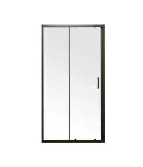 Двері в нішу Mixxus Premium DIVERSE SD01-120x185-TR Black прозоре скло 5мм (MI6877)