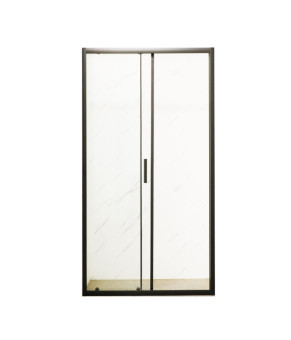 Двері в нішу Mixxus Premium DIVERSE SD01-120x185-TR Black прозоре скло 5мм (MI6877)