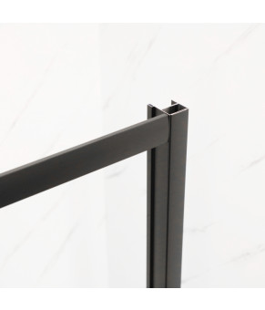Двері в нішу Mixxus Premium DIVERSE SD01-120x185-TR Black прозоре скло 5мм (MI6877)