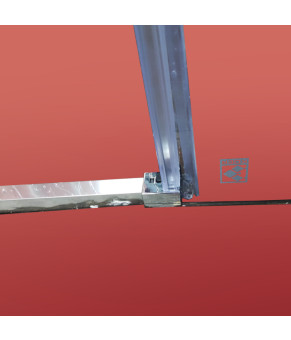 Боковая стенка для душевой кабины Koer SR SW05 90x200 см, прозрачное стекло Easy Clean 6мм, хром (KR5407)