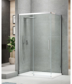 Боковая стенка для душевой кабины Koer SR SW05 90x200 см, прозрачное стекло Easy Clean 6мм, хром (KR5407)