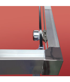 Боковая стенка для душевой кабины Koer SR SW05 90x200 см, прозрачное стекло Easy Clean 6мм, хром (KR5407)