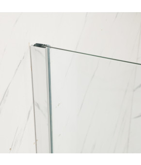 Душова перегородка Mixxus Premium FLAT SP01-80x200-TR Chrome Walk-In прозоре скло 8мм (MI6849)