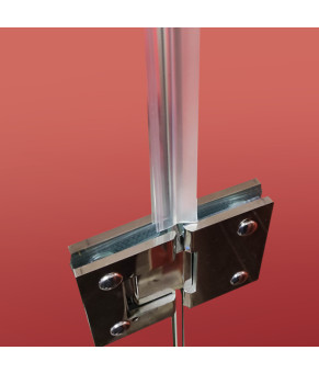 Боковая стенка для душевой кабины Koer SR SW04-90x200-TR-01 прозрачное стекло Easy Clean 10мм, хром (KR5390)