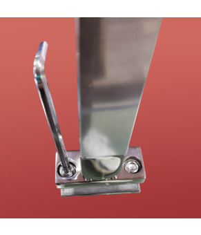 Боковая стенка для душевой кабины Koer SR SW04-90x200-TR-01 прозрачное стекло Easy Clean 10мм, хром (KR5390)