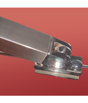 Боковая стенка для душевой кабины Koer SR SW04-90x200-TR-01 прозрачное стекло Easy Clean 10мм, хром (KR5390)